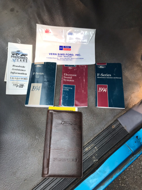 1994 Blue Ford F-150 Extended Cab Pickup