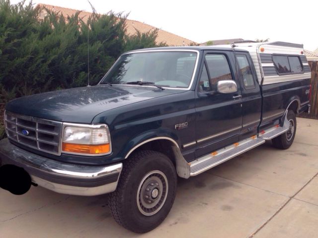 1994 Green Ford F-250 Extended Cab Pickup