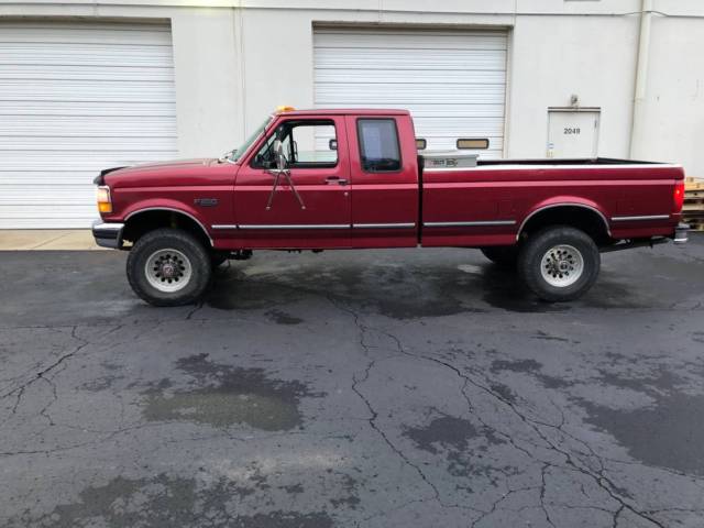 1994 Red Ford F-250 Crew Cab Pickup