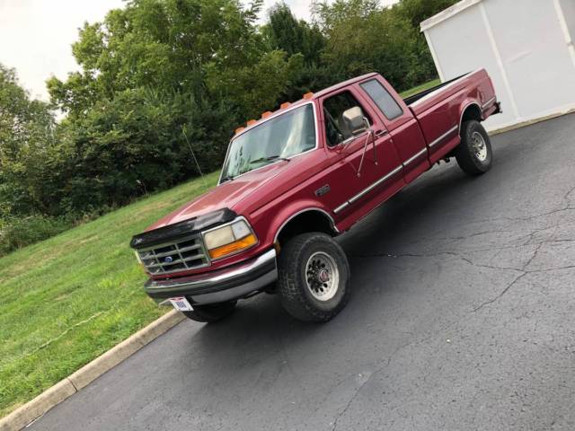 1994 Red Ford F-250 Crew Cab Pickup
