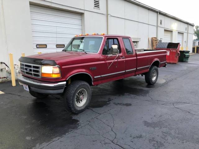 1994 Red Ford F-250 Crew Cab Pickup