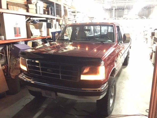 1994 Red Ford F-250 Crew Cab Pickup