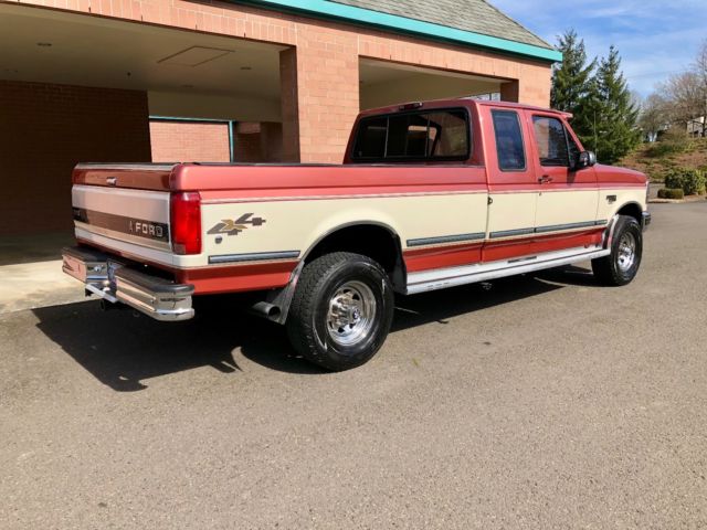 1994 Salmon&White Ford F-250 Extended Cab Pickup