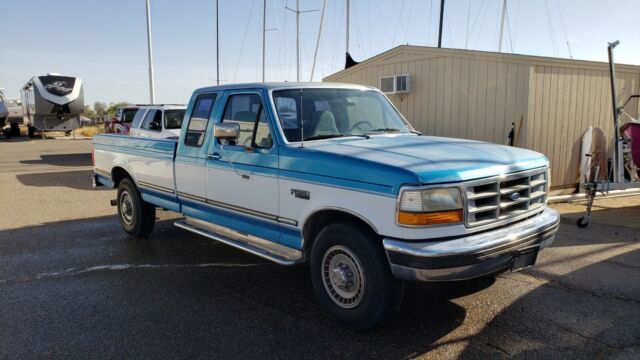 1994 Blue Ford F-250 Extended Cab Pickup