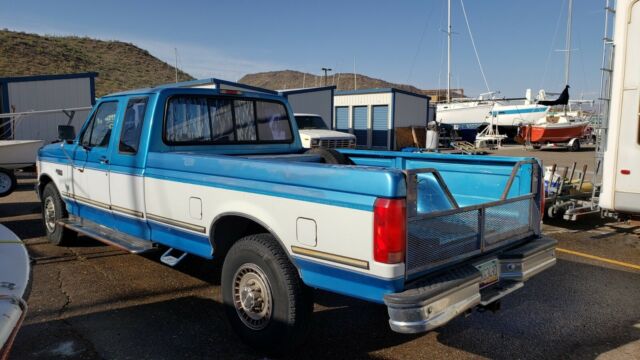 1994 Blue Ford F-250 Extended Cab Pickup