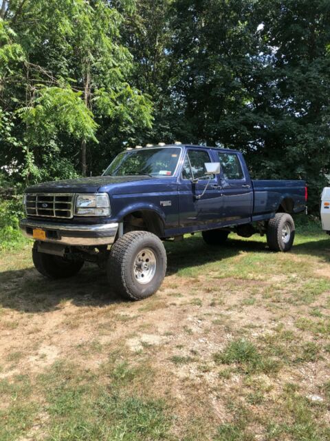 1994 Blue Ford F-350 Crew Cab Pickup