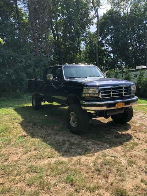 1994 Blue Ford F-350 Crew Cab Pickup