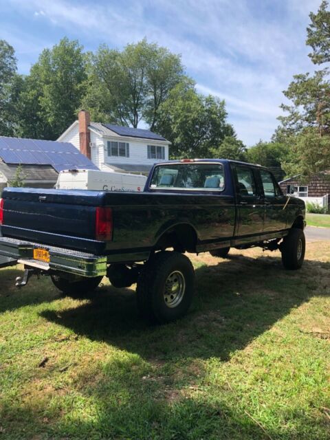 1994 Blue Ford F-350 Crew Cab Pickup