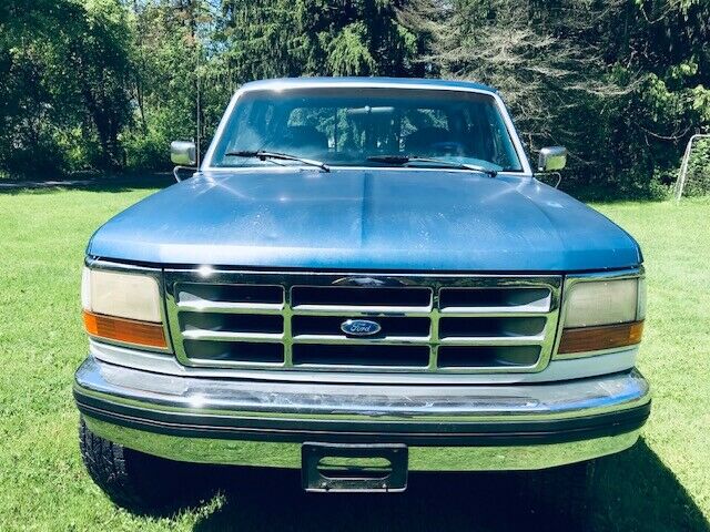 1994 Blue Ford F-350 Extended Crew Cab Pickup