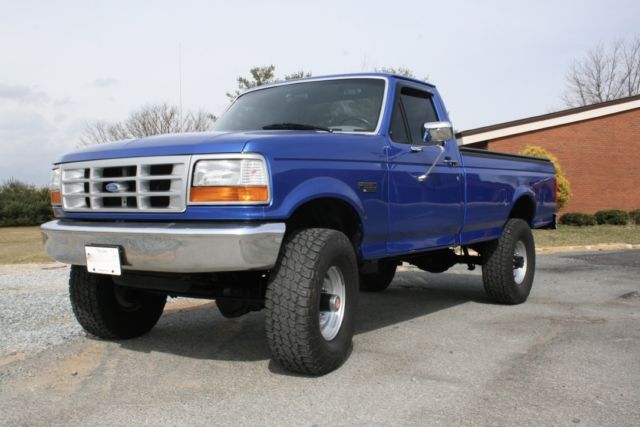 1994 Blue Ford F-350 Standard Cab Pickup