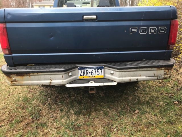 1994 Blue Ford F-350 Crew Cab Pickup