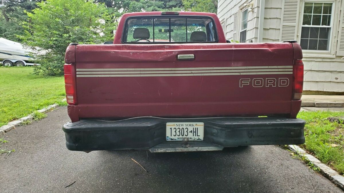 1994 Burgundy Ford F-150 Crew Cab Pickup