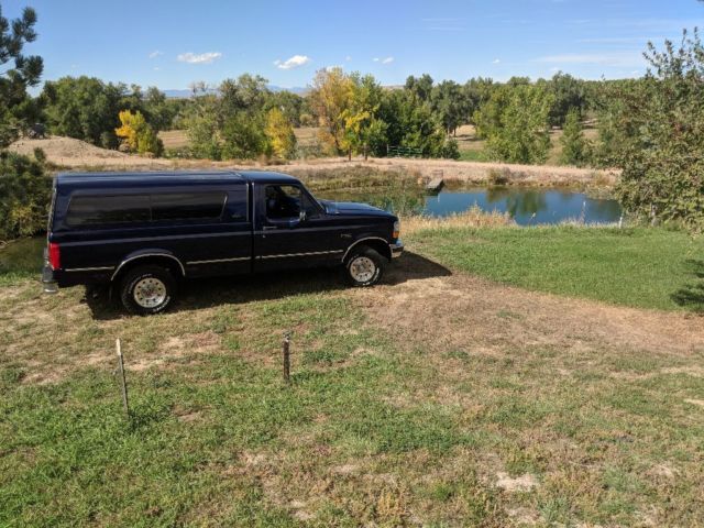1994 Blue Ford F-150 Standard Cab Pickup