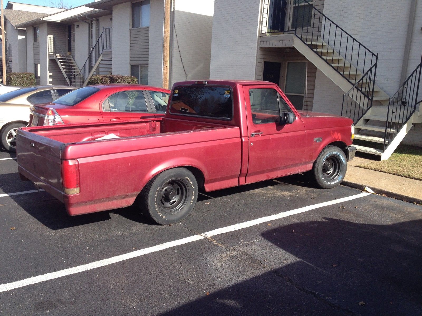 1994 Red Ford F-150 Standard Cab Pickup