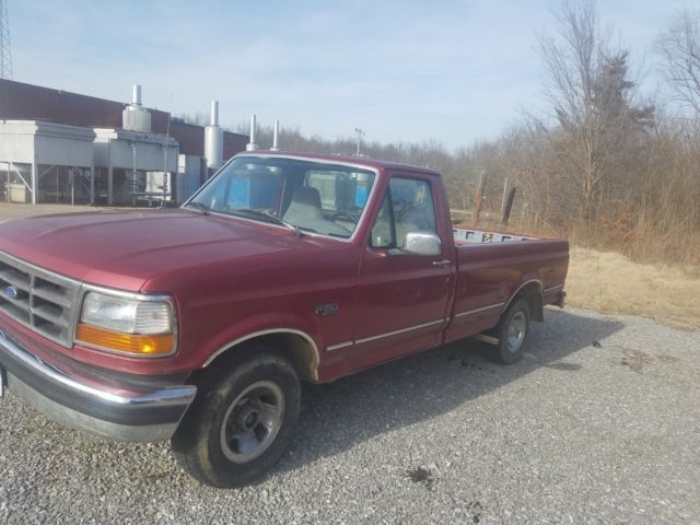 1994 Burgundy Ford F-150 Standard Cab Pickup
