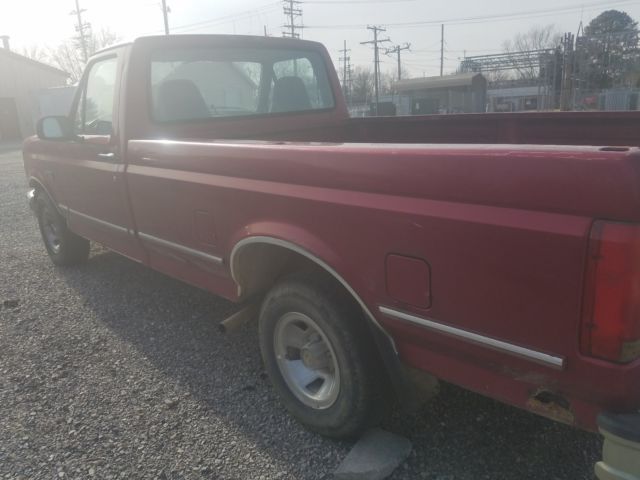 1994 Burgundy Ford F-150 Standard Cab Pickup