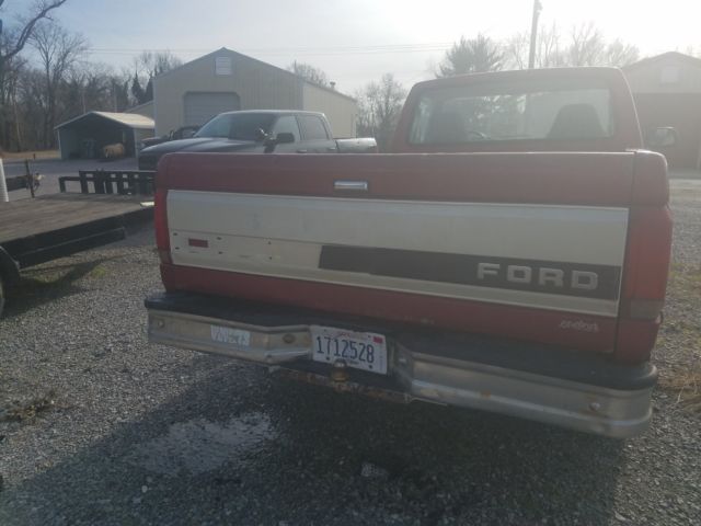 1994 Burgundy Ford F-150 Standard Cab Pickup