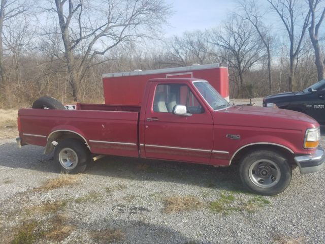 1994 Burgundy Ford F-150 Standard Cab Pickup