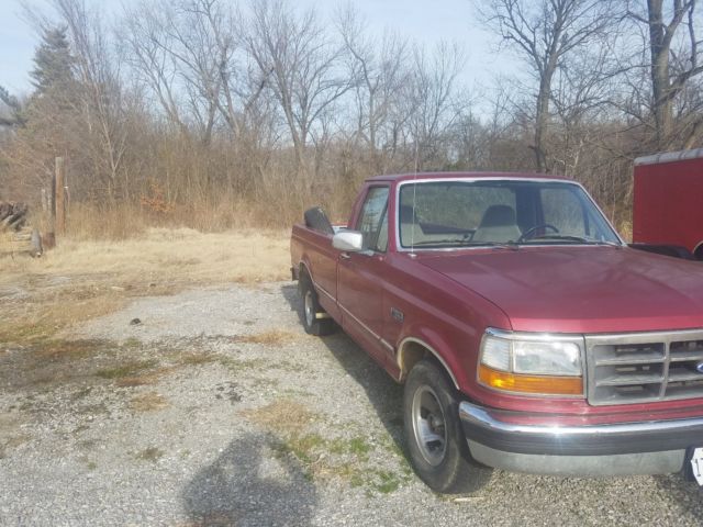 1994 Burgundy Ford F-150 Standard Cab Pickup