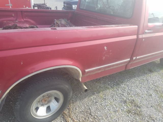 1994 Burgundy Ford F-150 Standard Cab Pickup