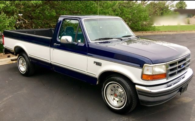 1994 Blue/White Ford F-150 Regular Cab