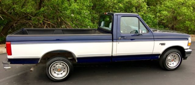 1994 Blue/White Ford F-150 Regular Cab