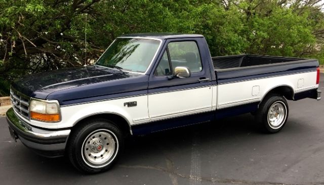 1994 Blue/White Ford F-150 Regular Cab