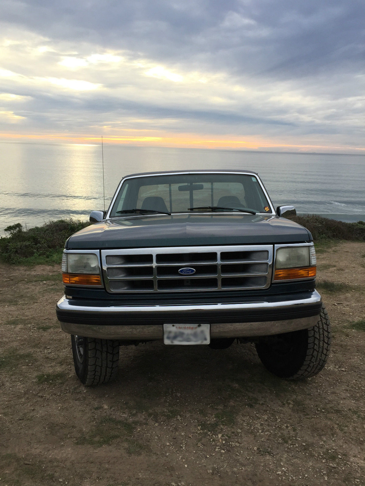 1994 Green Ford F-250 Standard Cab Pickup