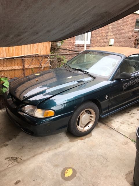 1994 Green Ford Mustang Convertible