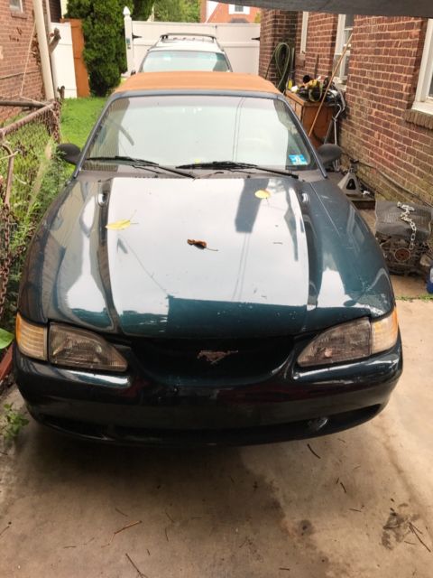 1994 Green Ford Mustang Convertible