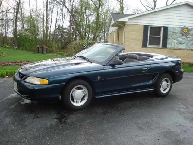 1994 Green Ford Mustang Convertible