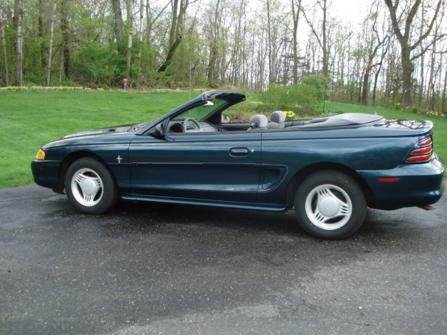 1994 Green Ford Mustang Convertible