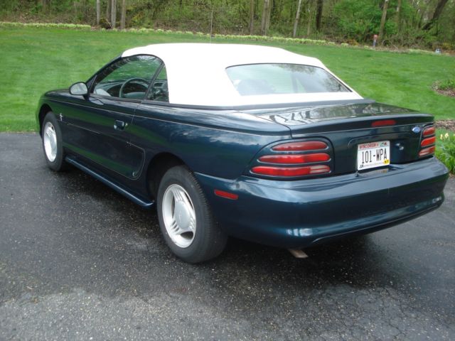 1994 Green Ford Mustang Convertible
