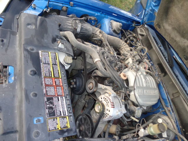 1994 Blue Ford Mustang