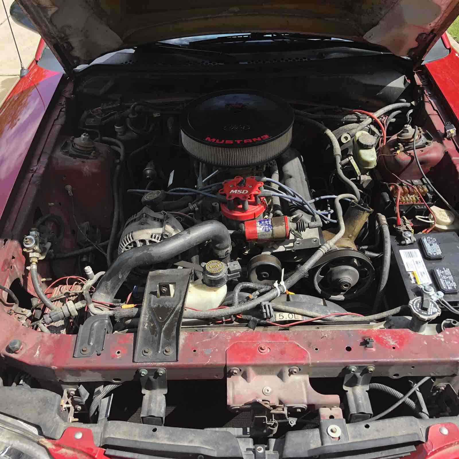 1994 Red Ford Mustang Coupe