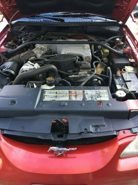 1994 Red Ford Mustang Convertible