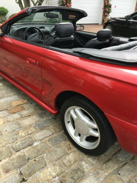 1994 Red Ford Mustang Convertible