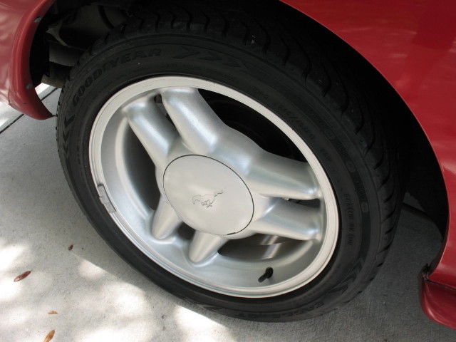 1994 Red Ford Mustang Convertible