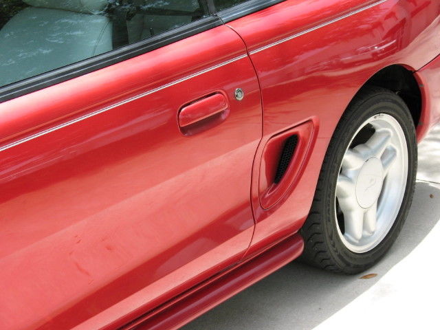 1994 Red Ford Mustang Convertible