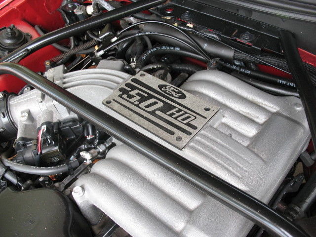 1994 Red Ford Mustang Convertible