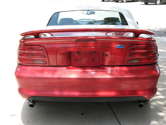 1994 Red Ford Mustang Convertible