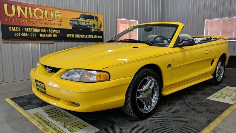 1994 Yellow Ford Mustang Convertible