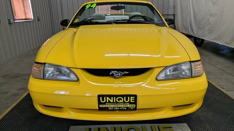 1994 Yellow Ford Mustang Convertible