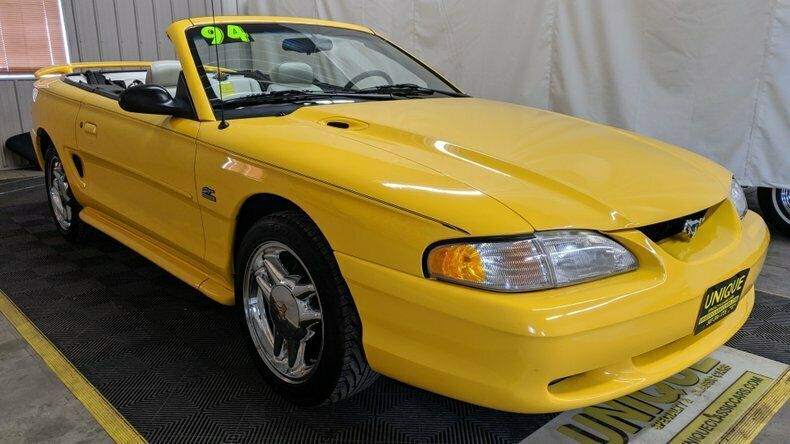 1994 Yellow Ford Mustang Convertible