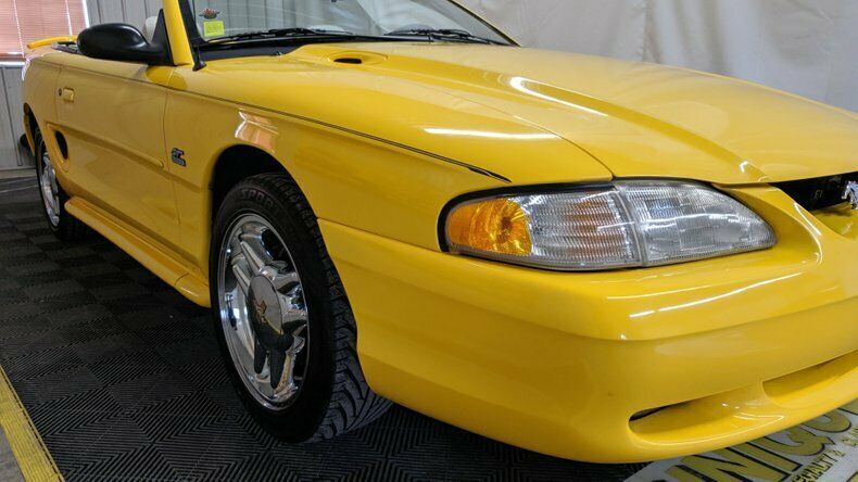 1994 Yellow Ford Mustang Convertible