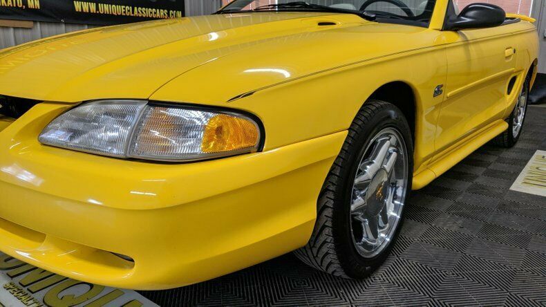 1994 Yellow Ford Mustang Convertible