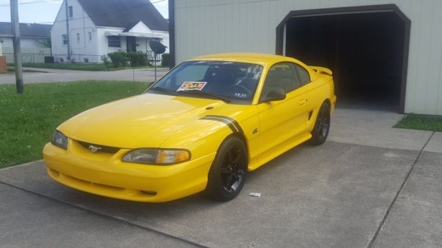1994 Yellow Ford Mustang Coupe
