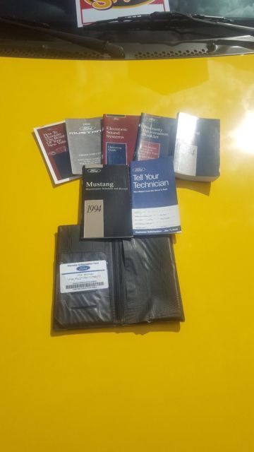 1994 Yellow Ford Mustang Coupe