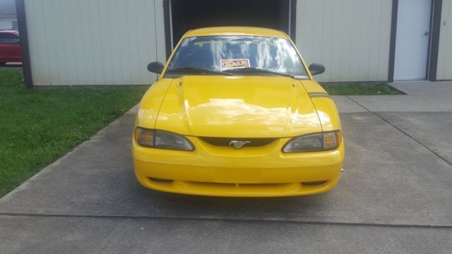 1994 Yellow Ford Mustang Coupe