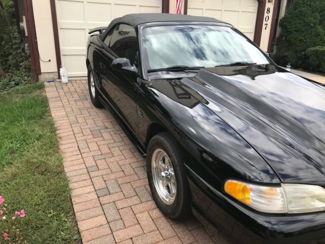 1994 Black Ford Mustang Convertible